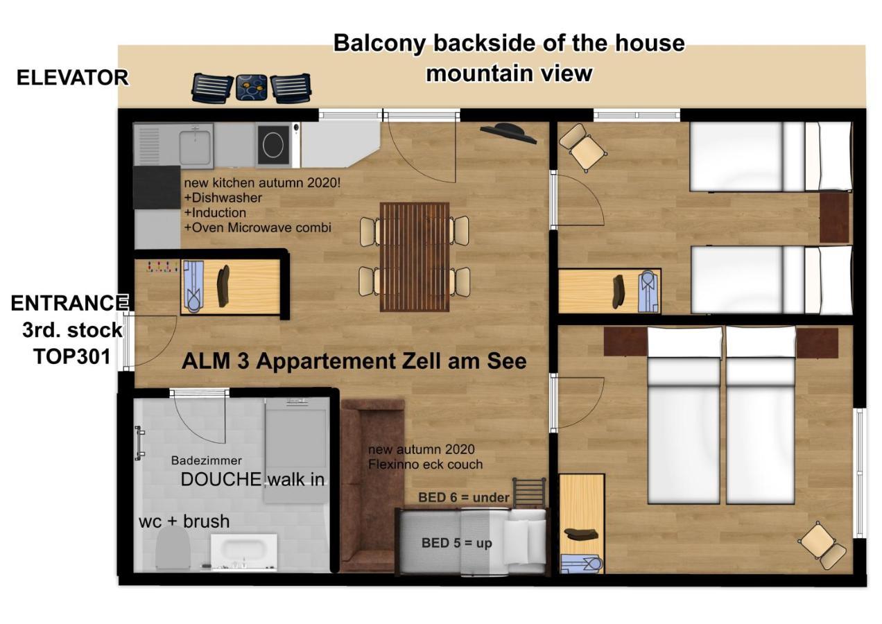 Alm Appartements Zellamsee Zell am See Exteriör bild